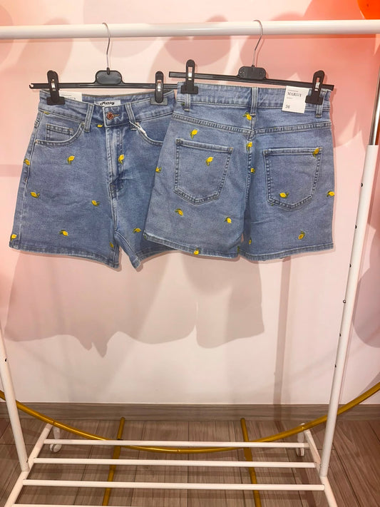 Short Denim Limones