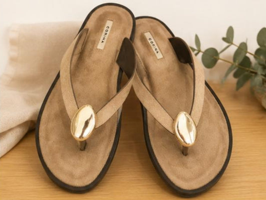 Sandalia Taupe Corina