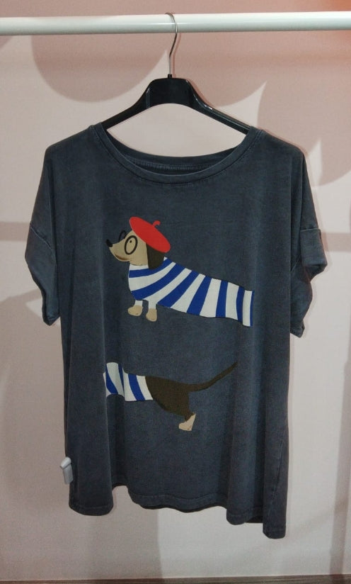 Camiseta Basset Paris
