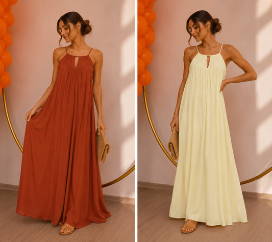 Vestido Terracota